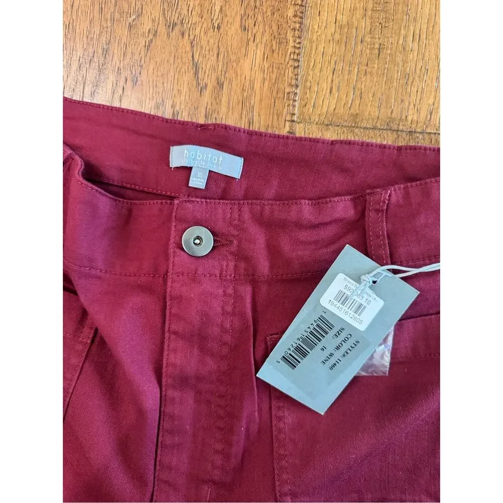 NWT - Habitat Stretch Denim Wide Ankle Jean - Size 16 - Picture 5 of 7
